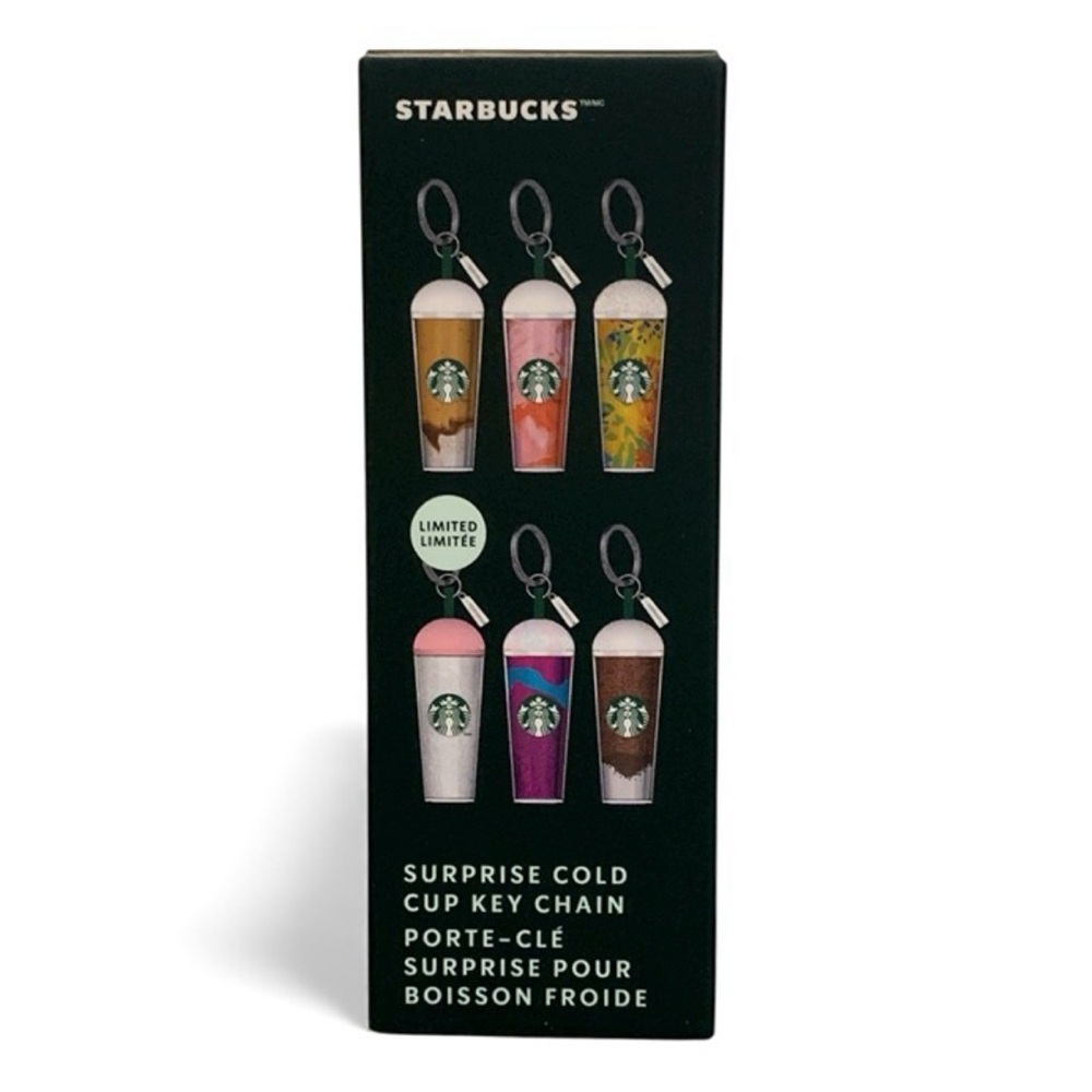 Starbucks Cold Cup Key Chain -Pink/Blue